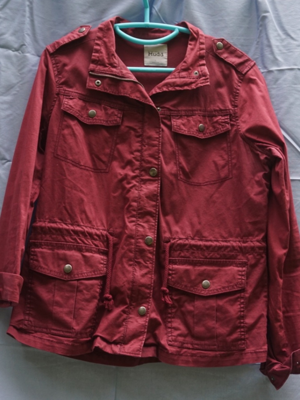 Mudd Juniors Red Utility Jacket